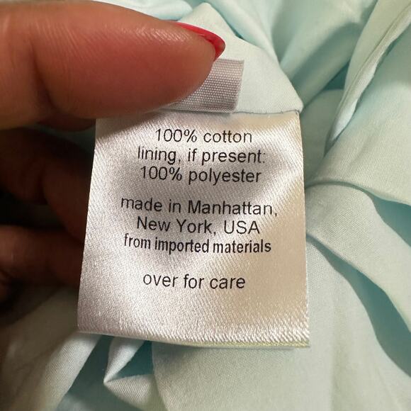 Rachel Comey Dress Arco Spa Blue Crossover V-Neck Dolman Mini  Size 4 - Picture 7 of 8